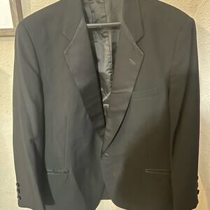 Neil Allyn Black Men's Formal Collection Suit Jacket 100% Wool Size 42